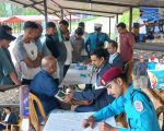 चालक तथा सहचालकको स्वास्थ्य परीक्षण कार्यक्रम बसपार्कमा सुरु