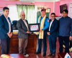 शान्ति सुरक्षा कायम गर्न योगदान पुर्याएको भन्दै इलाका प्रहरी कार्यालय खनलाई मालारानीको प्रशंसापत्र